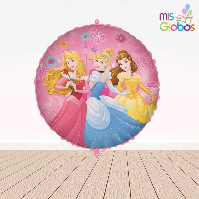 Globo Mylar Princesas de 45 cm.