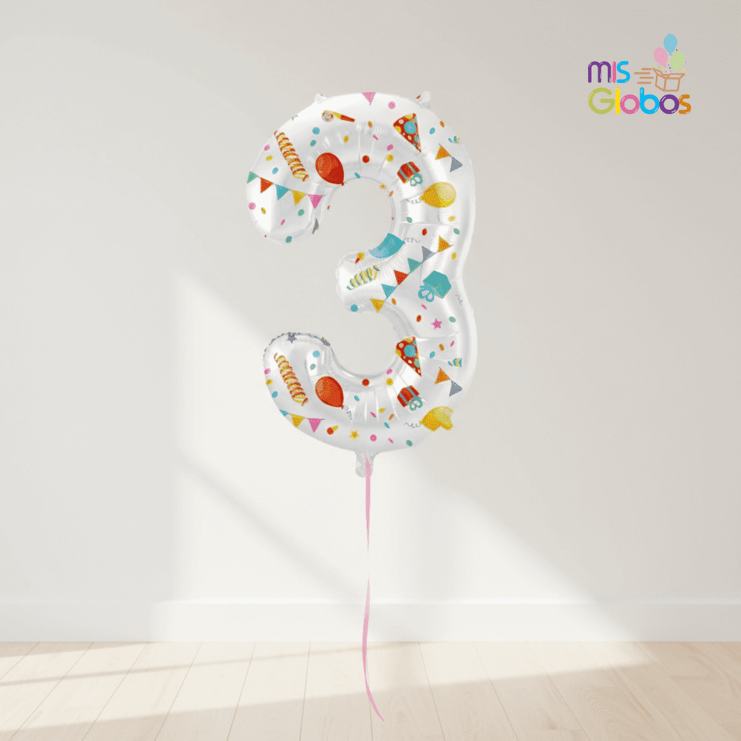 Globo Número Divertido 86 Cm