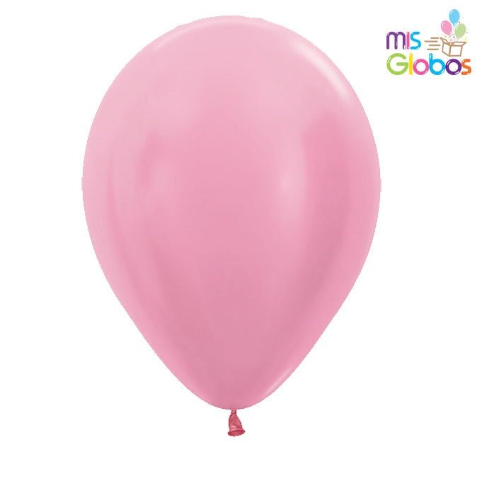 Globo Rosa satín hinchado con Helio por unidades - Mis Globos