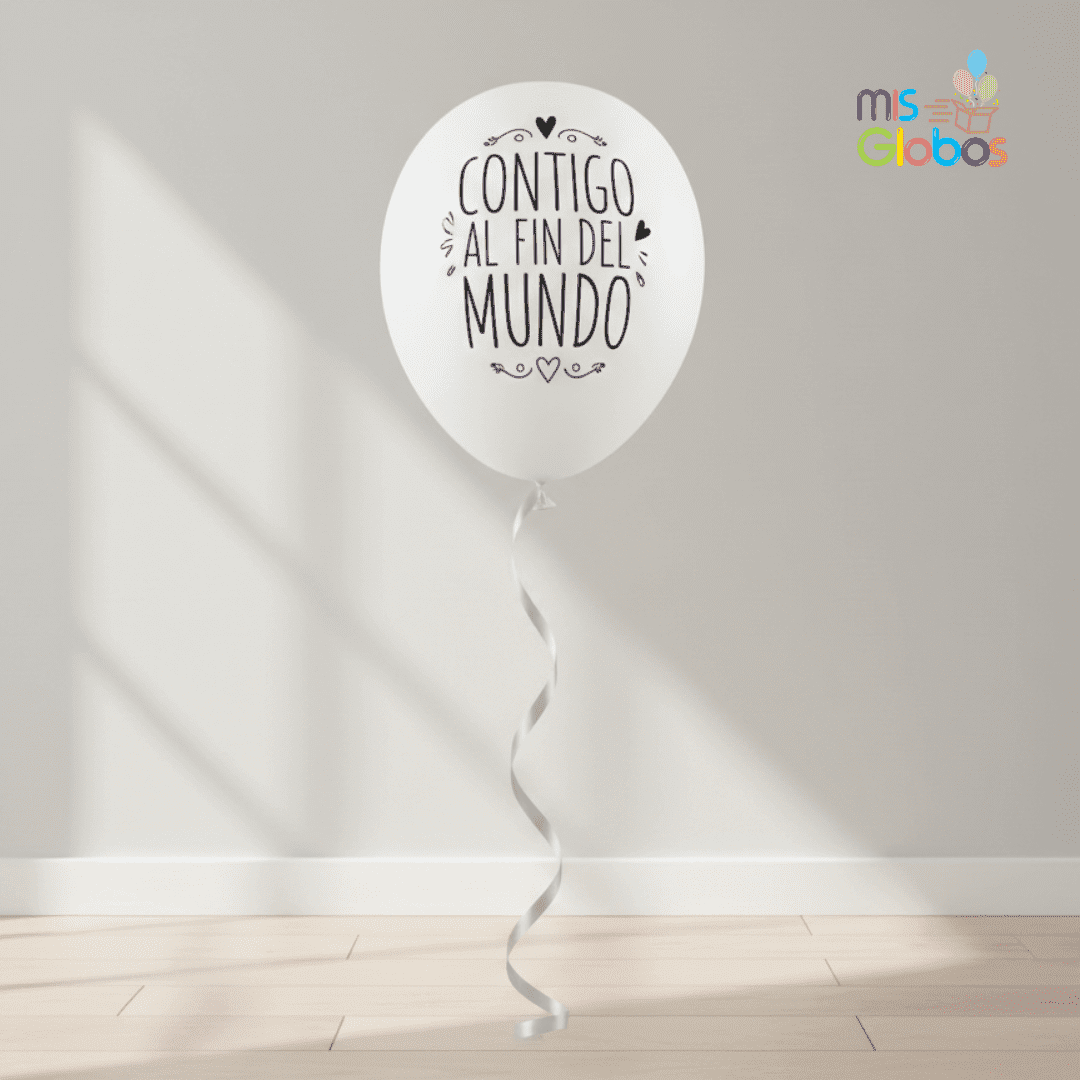 Globos látex frases de boda