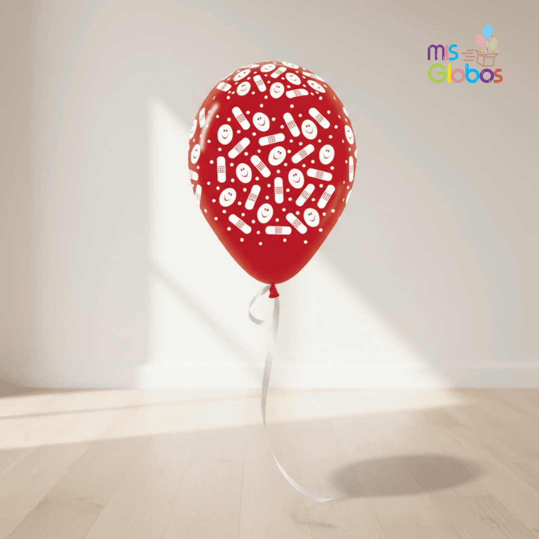 Globos látex tiritas