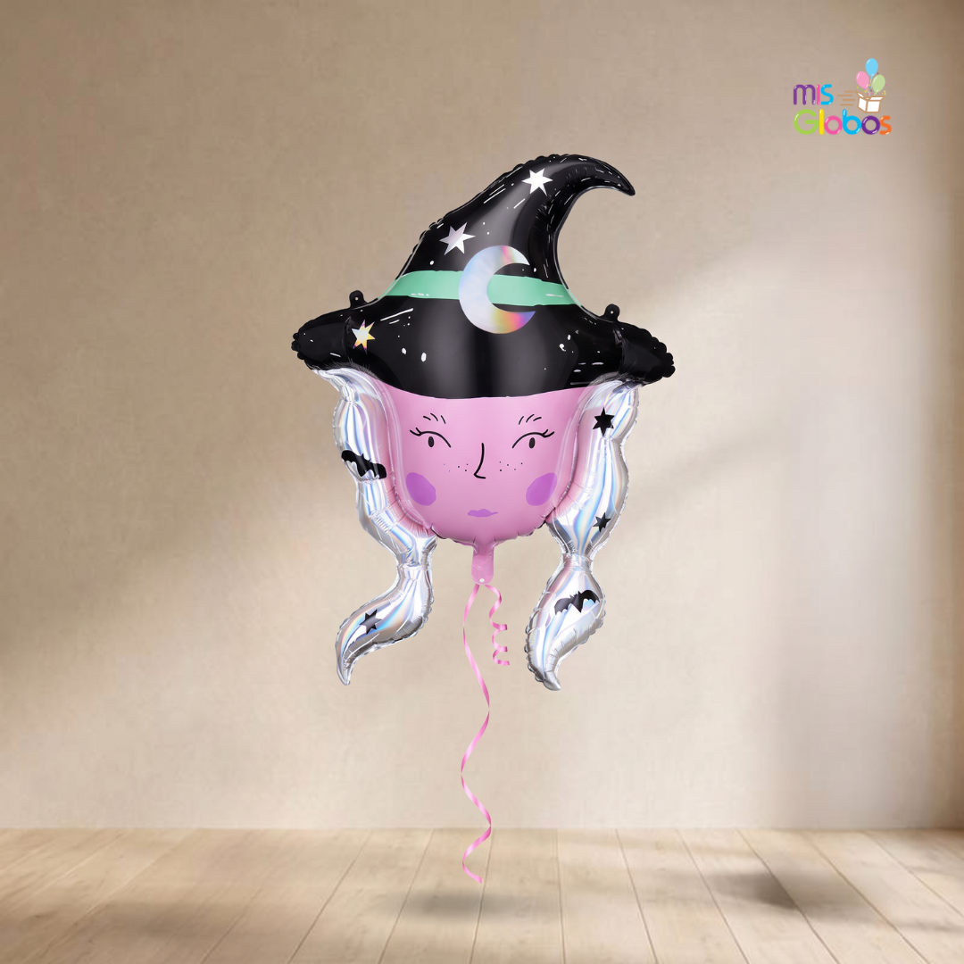 Globo Forma Bruja Rosa