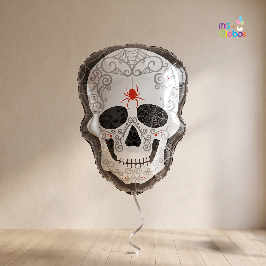 Globo Forma Calavera araña