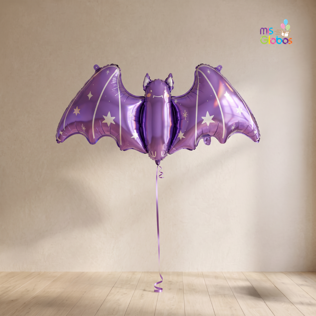 Globo Forma Murcielago Morado