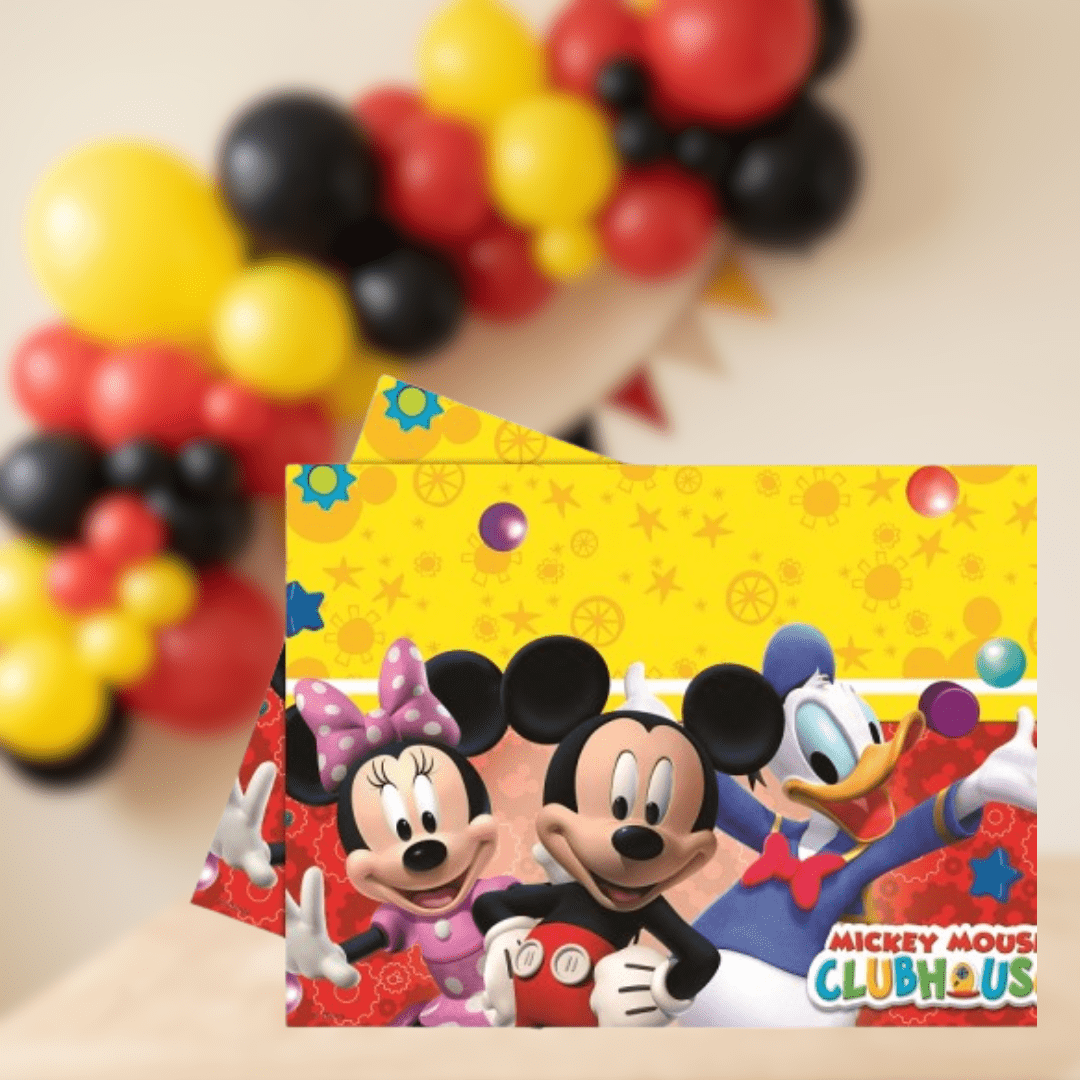 Mantel Mickey de plástico 180 × 120 cm - Mis Globos