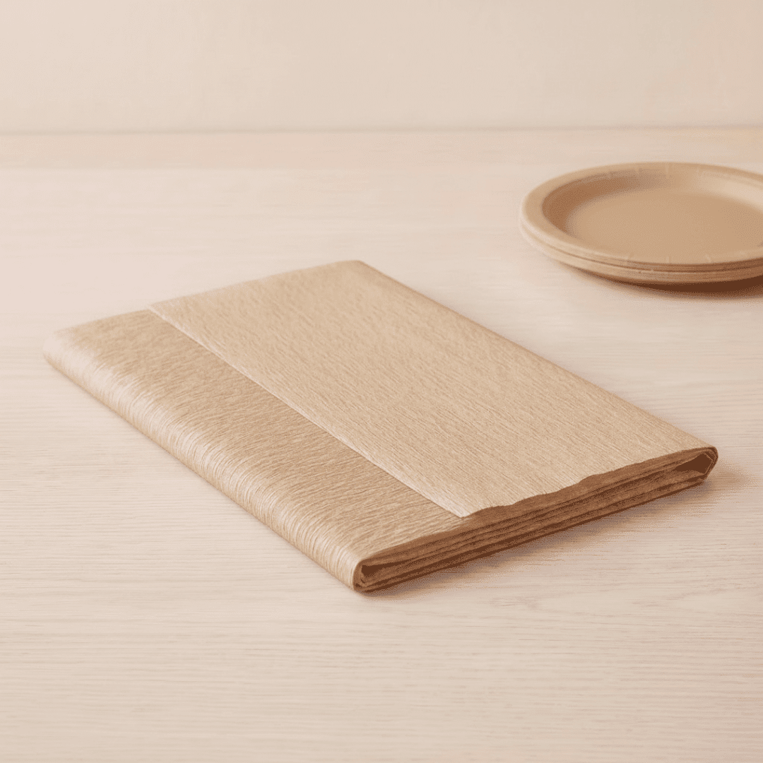 Mantel rectangular papel Oro