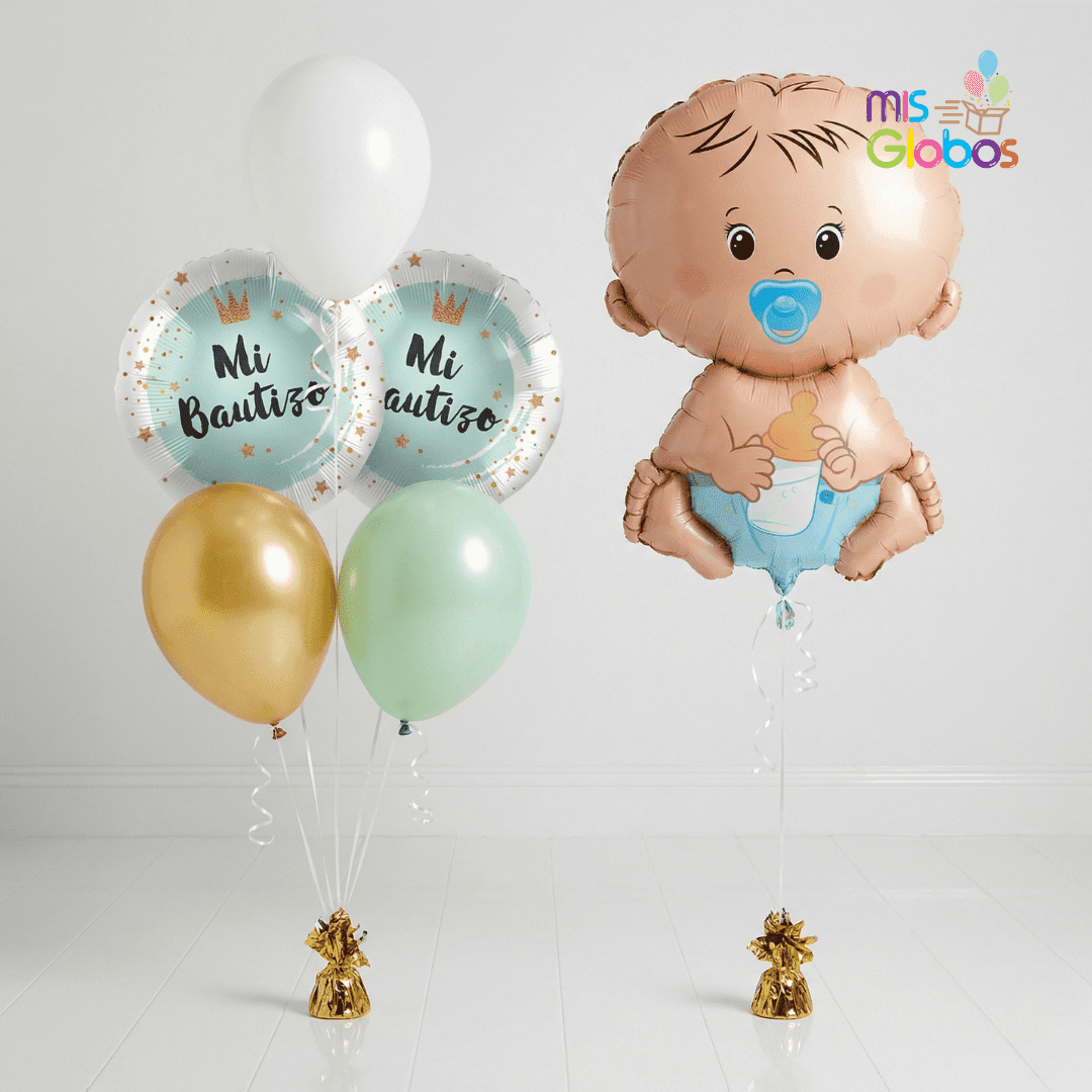 Pack Bautizo Animado Azul