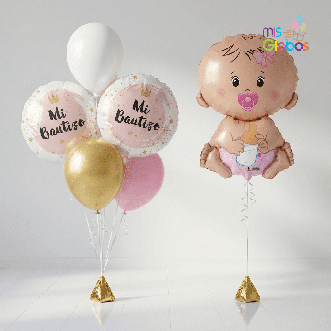 Pack Bautizo Animado Rosa