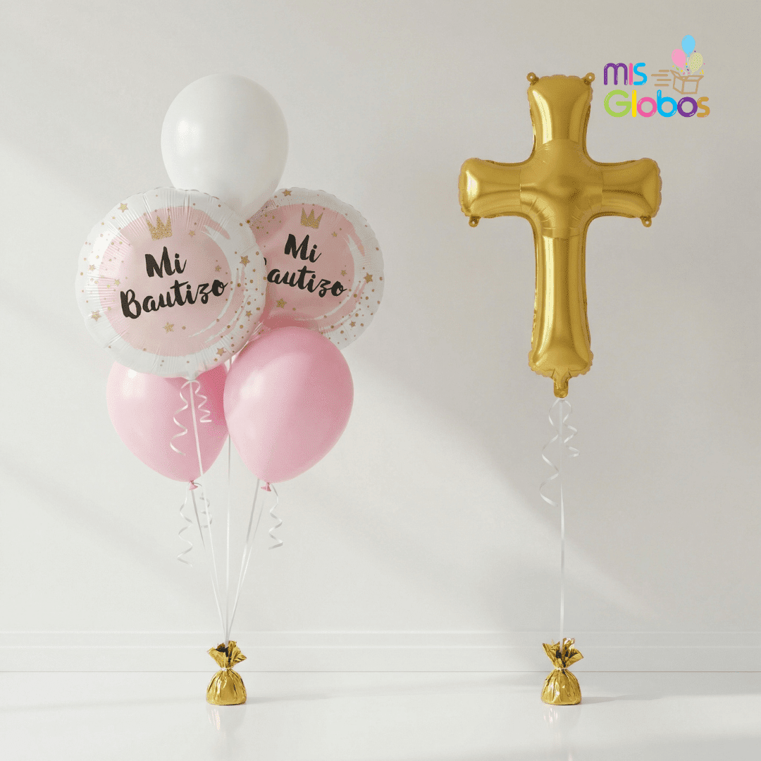 Pack Bautizo Animado Rosa