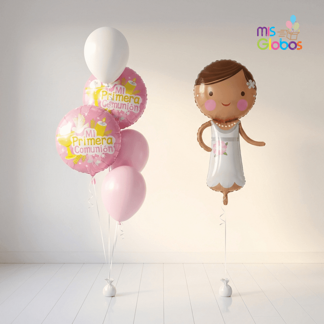 Pack Comunión Animado Rosa Clásico