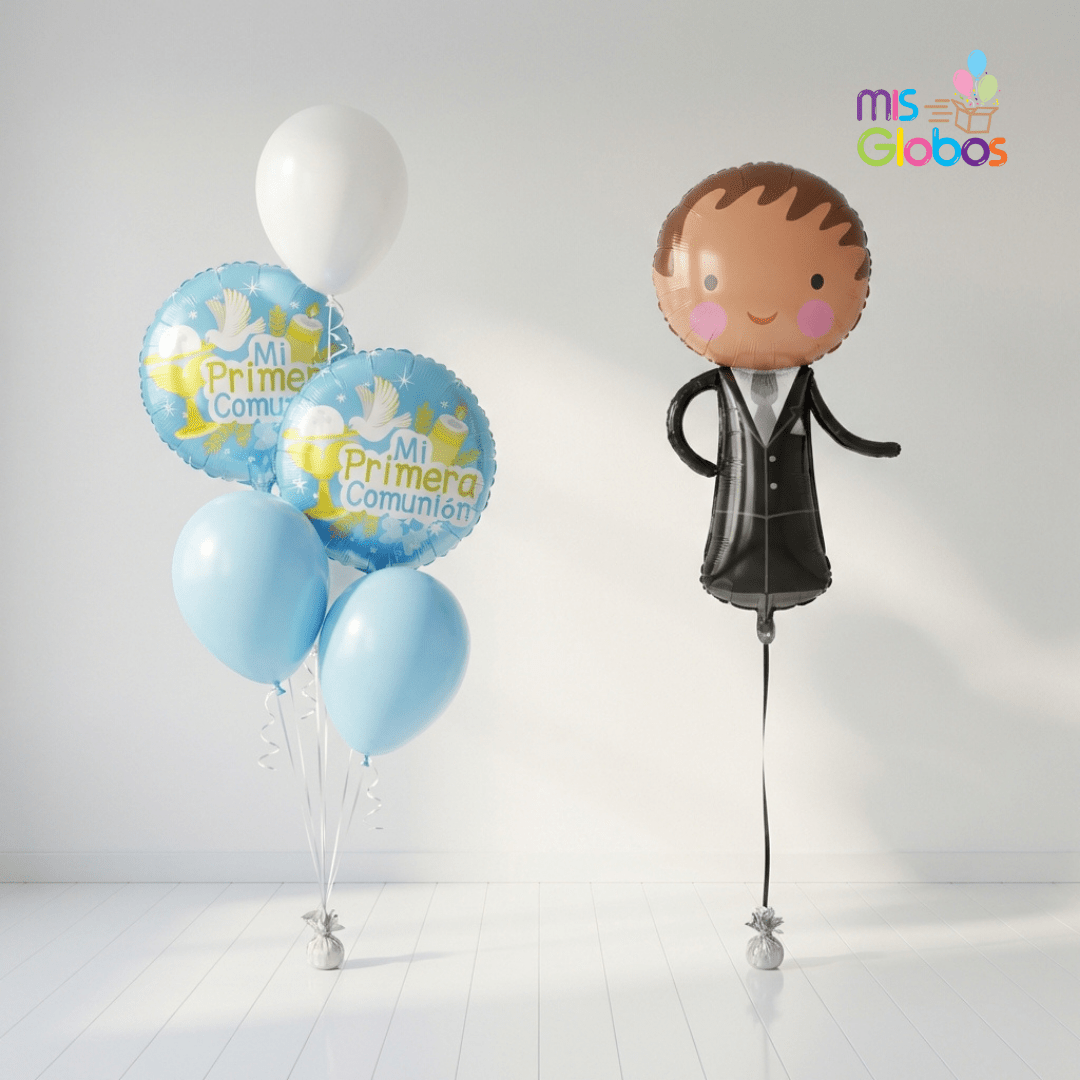 Pack Comunión Animado Chico Clásico - Mis Globos