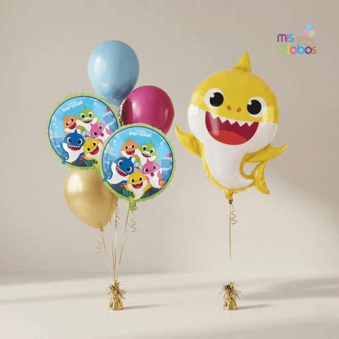 Pack Cumpleaños Animado Baby Shark - Mis Globos