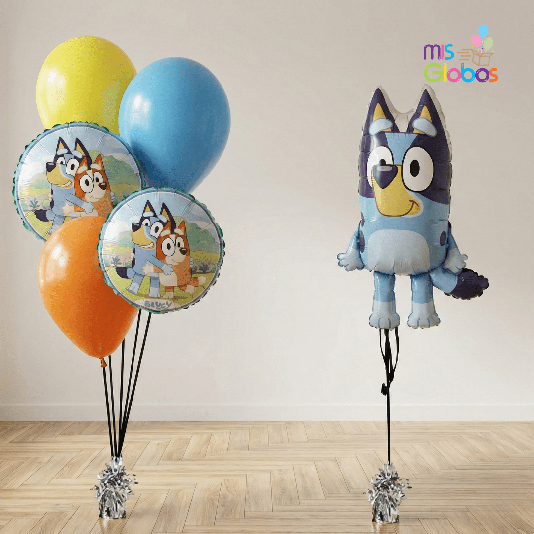 Pack Cumpleaños Animado Bluey - Mis Globos
