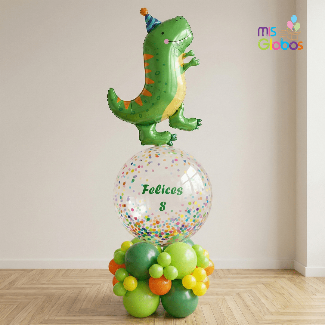 Ramo Arrebol Dinosaurio Feliz - Mis Globos