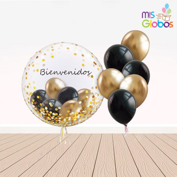 Ramo Cristal Oro/Negro personalizado