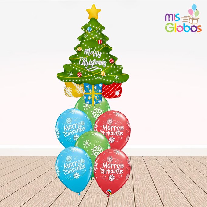 Ramo de Globos Arbolito de Navidad - Mis Globos