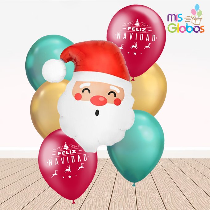 Ramo de Globos Papa Noel - Mis Globos