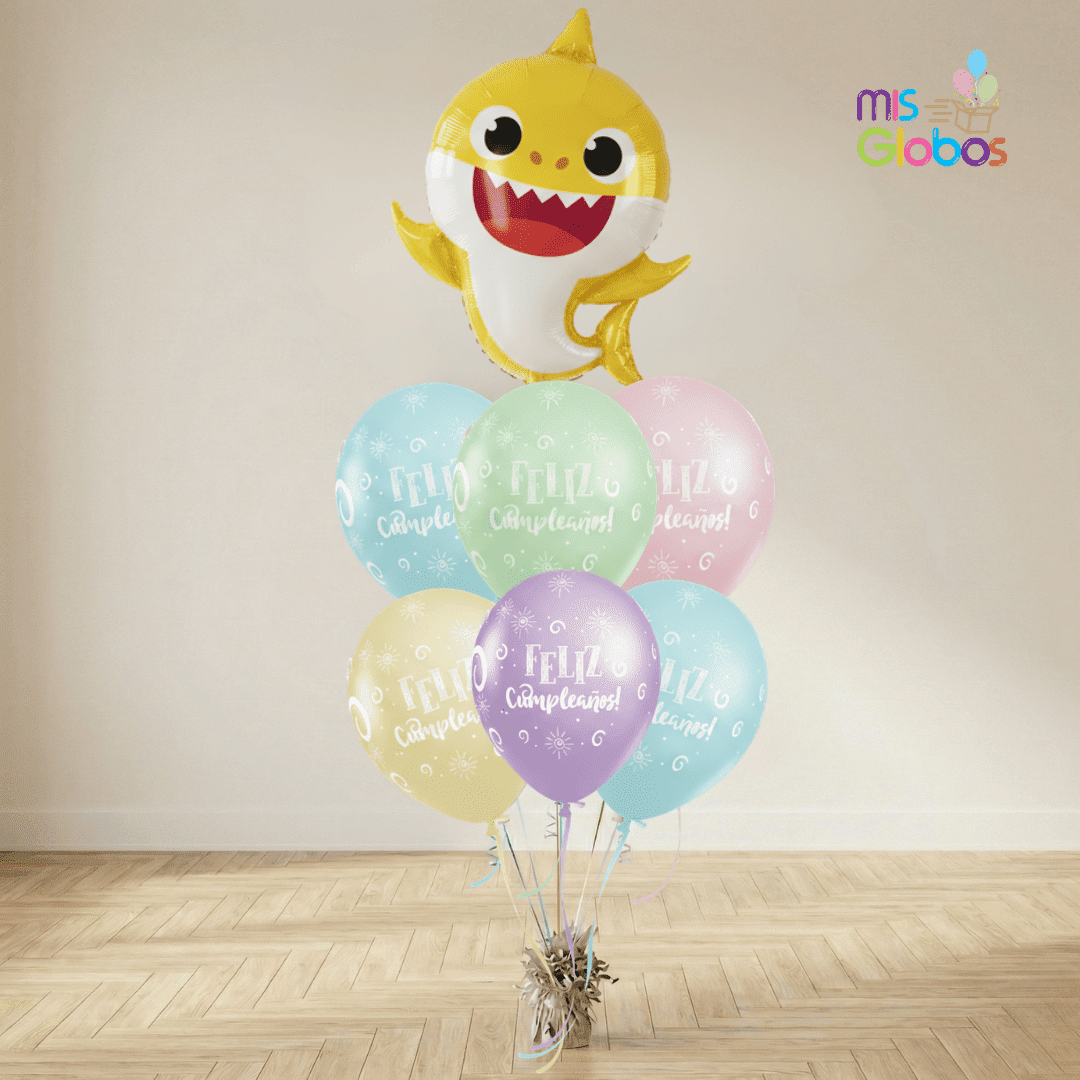 Ramo de globos Sigma Baby Shark Cumpleaños
