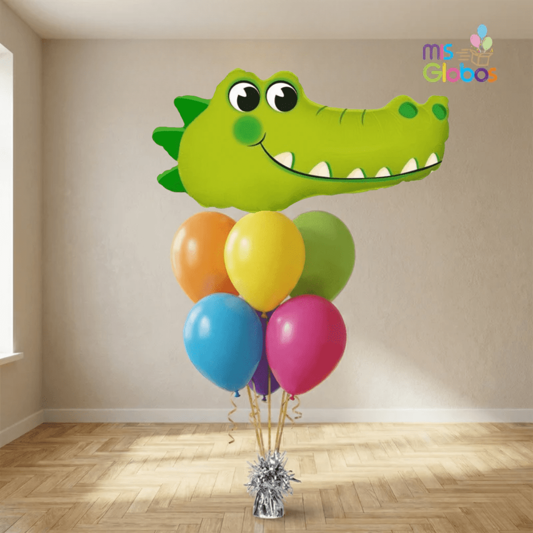 Ramo de globos Sigma Cocodrilo