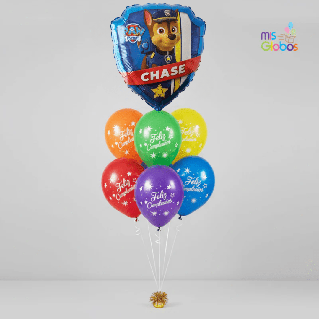 Ramo de globos Sigma Patrulla Canina cumpleaños