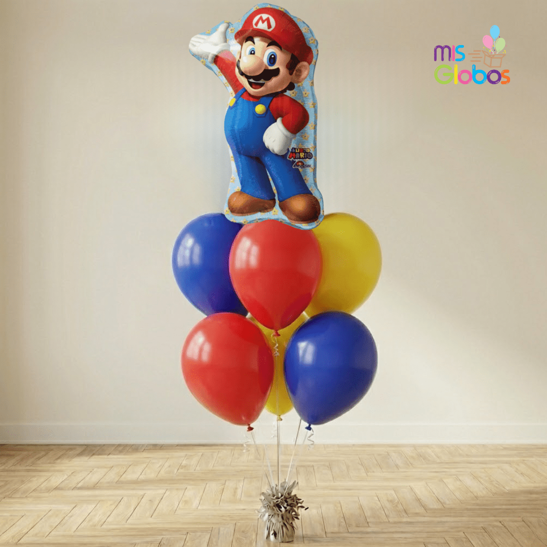 Ramo de globos Sigma Super Mario Bros - Mis Globos