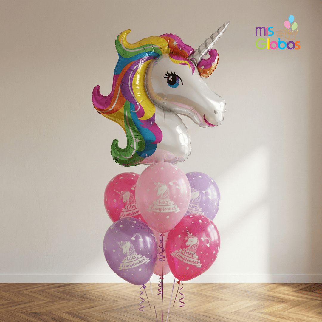 Ramo de globos Sigma Unicornio - Mis Globos