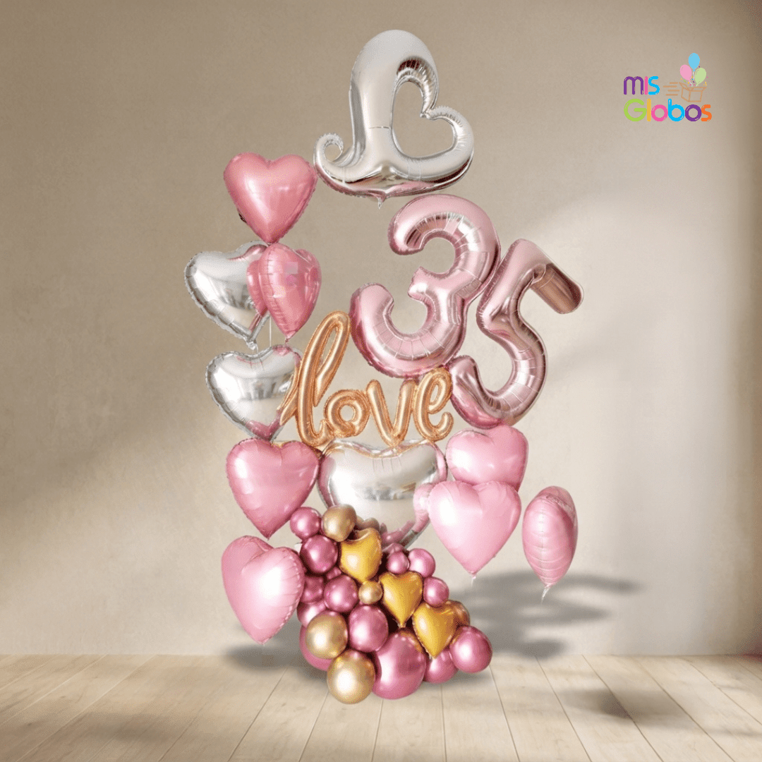 Ramo deluxe edad increíble - Mis Globos