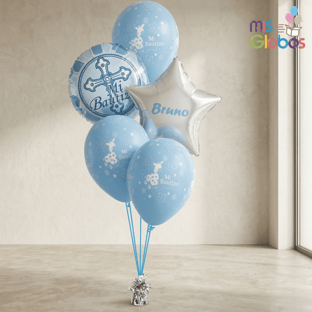 Ramo Escalera Bautizo azul