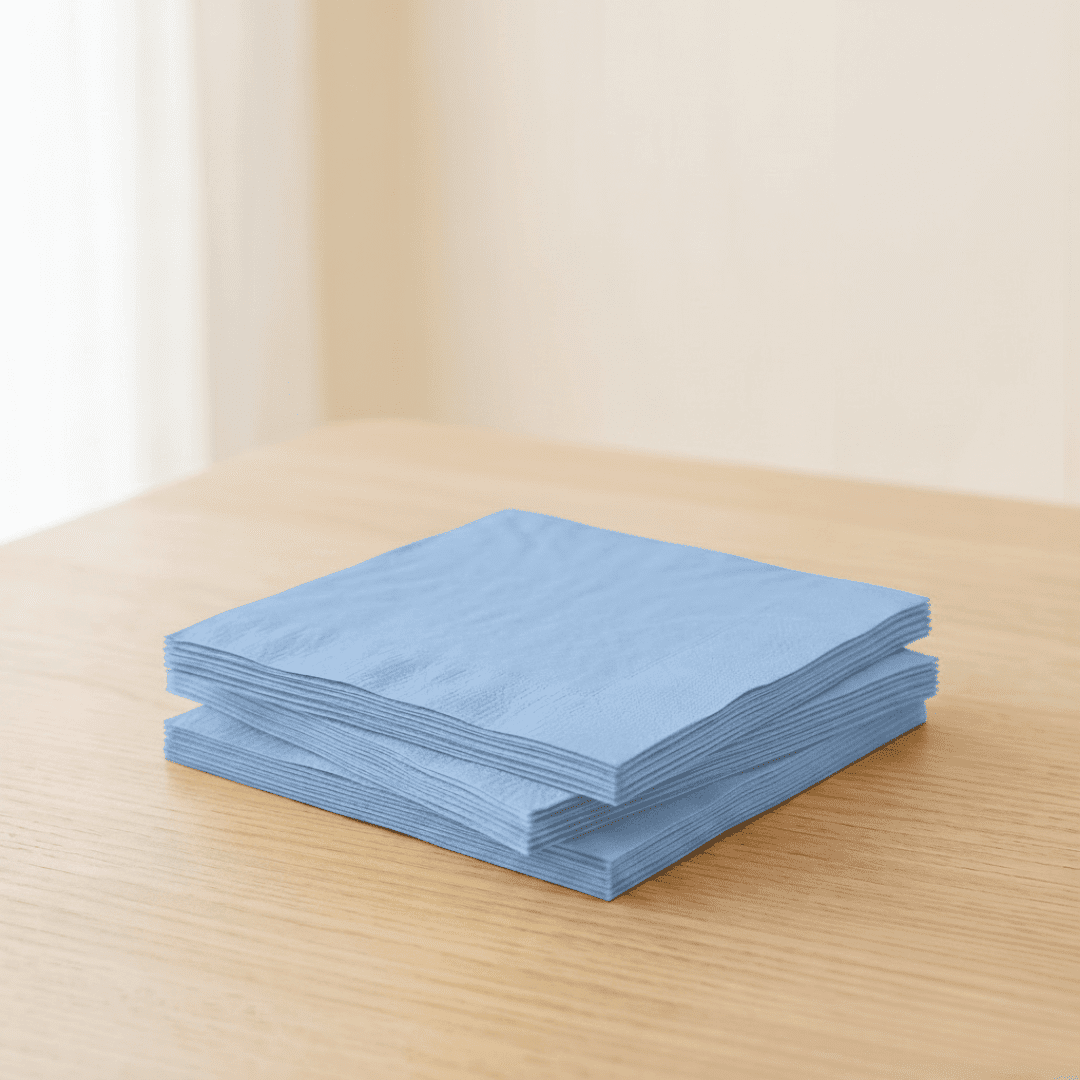 Servilletas de papel azul claro 33 × 33 cm | 20 unidades