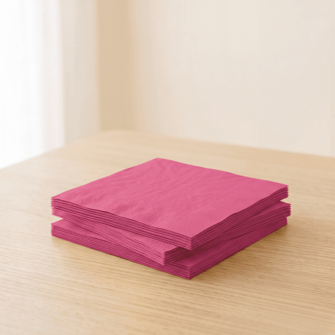Servilletas de papel fucsia 33 × 33 cm | 20 unidades