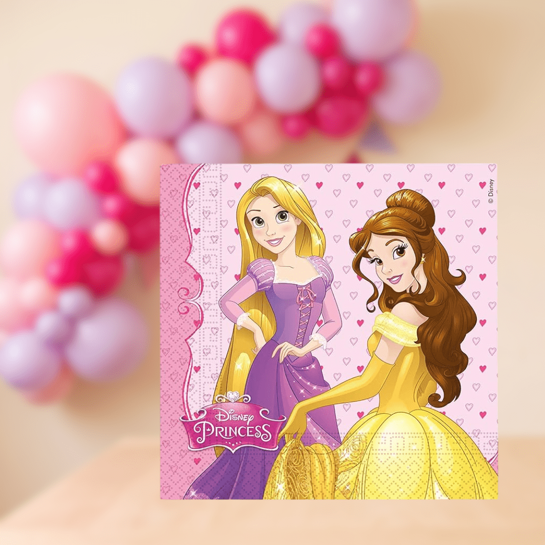 Servilletas Princesas 33 × 33 cm | 20 unidades