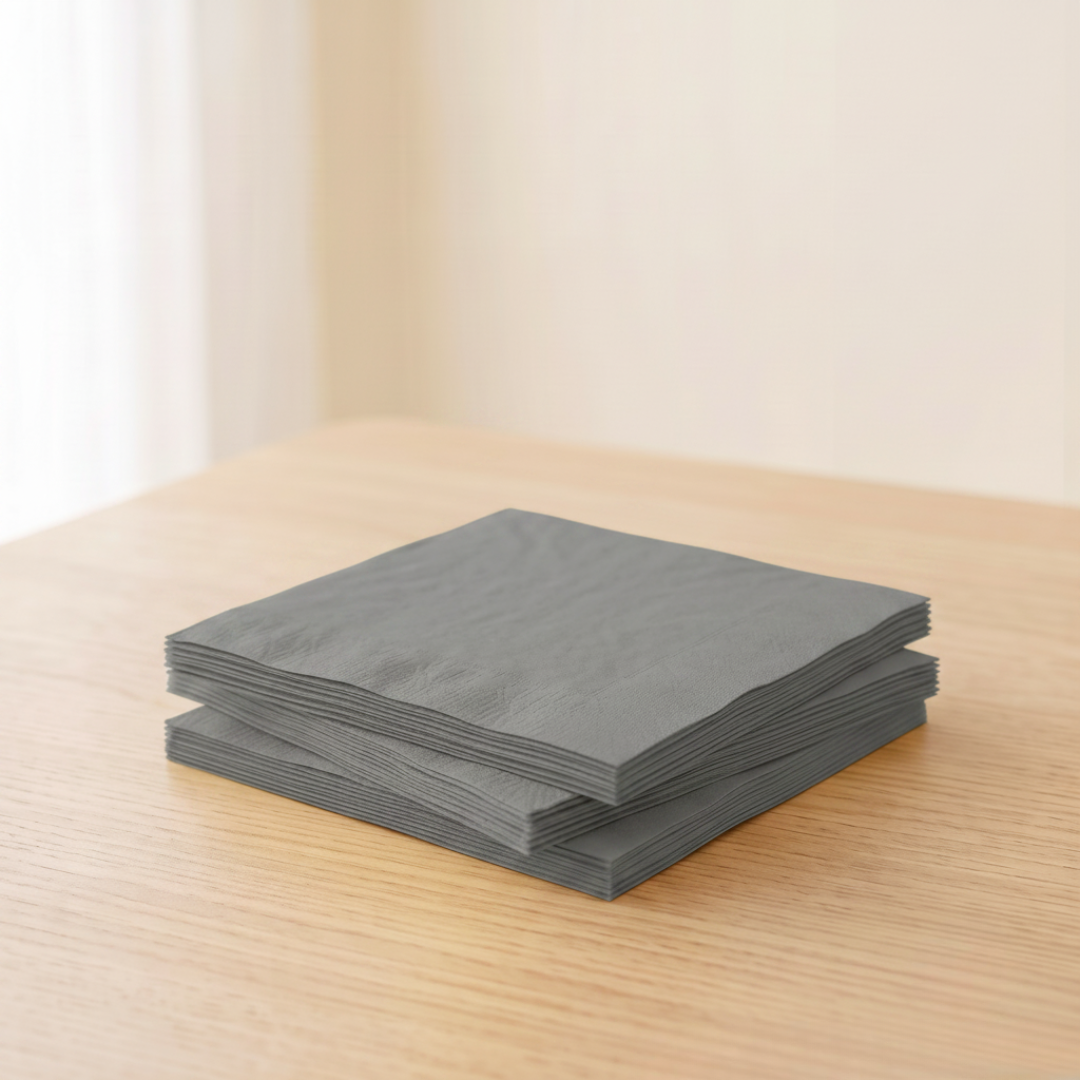 Servilletas de papel plata 33 × 33 cm | 20 unidades