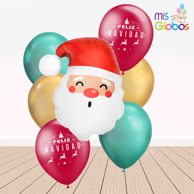 Ramo de Globos Papa Noel