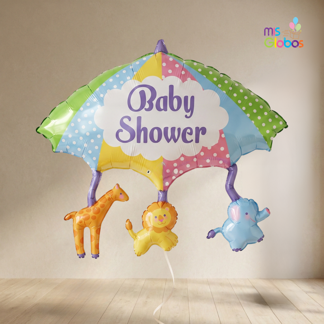 Globo Forma Paraguas Baby Shower