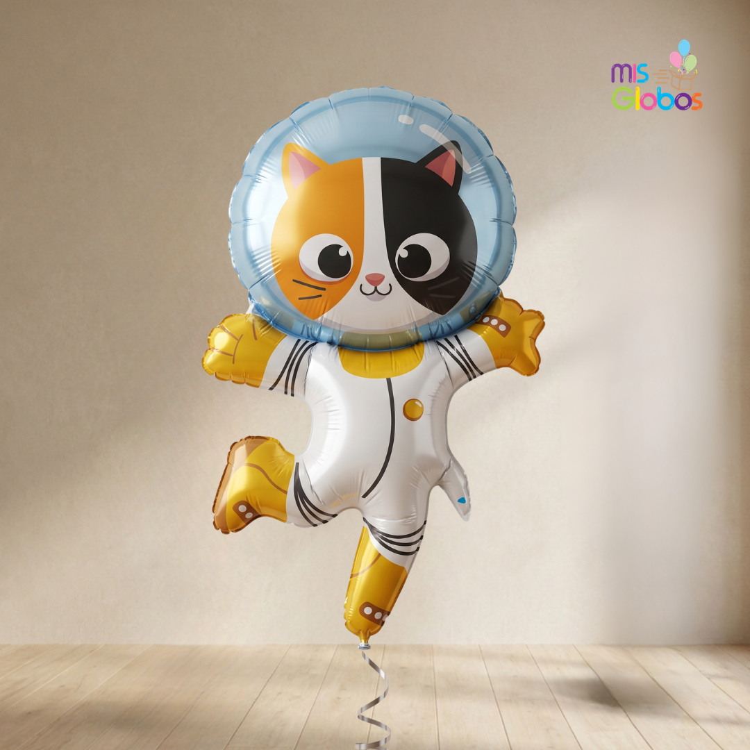 Globo Forma Gato Astronauta
