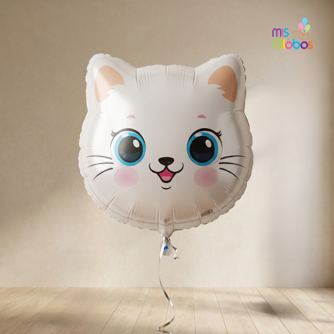 Globo Forma Cabeza Gato