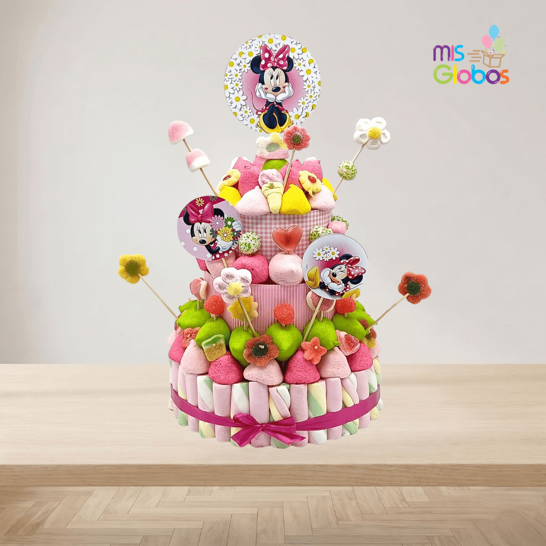 Tarta de chuches Minnie Mouse