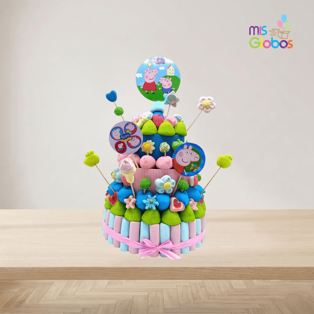 Tarta de chuches Pepa Pig