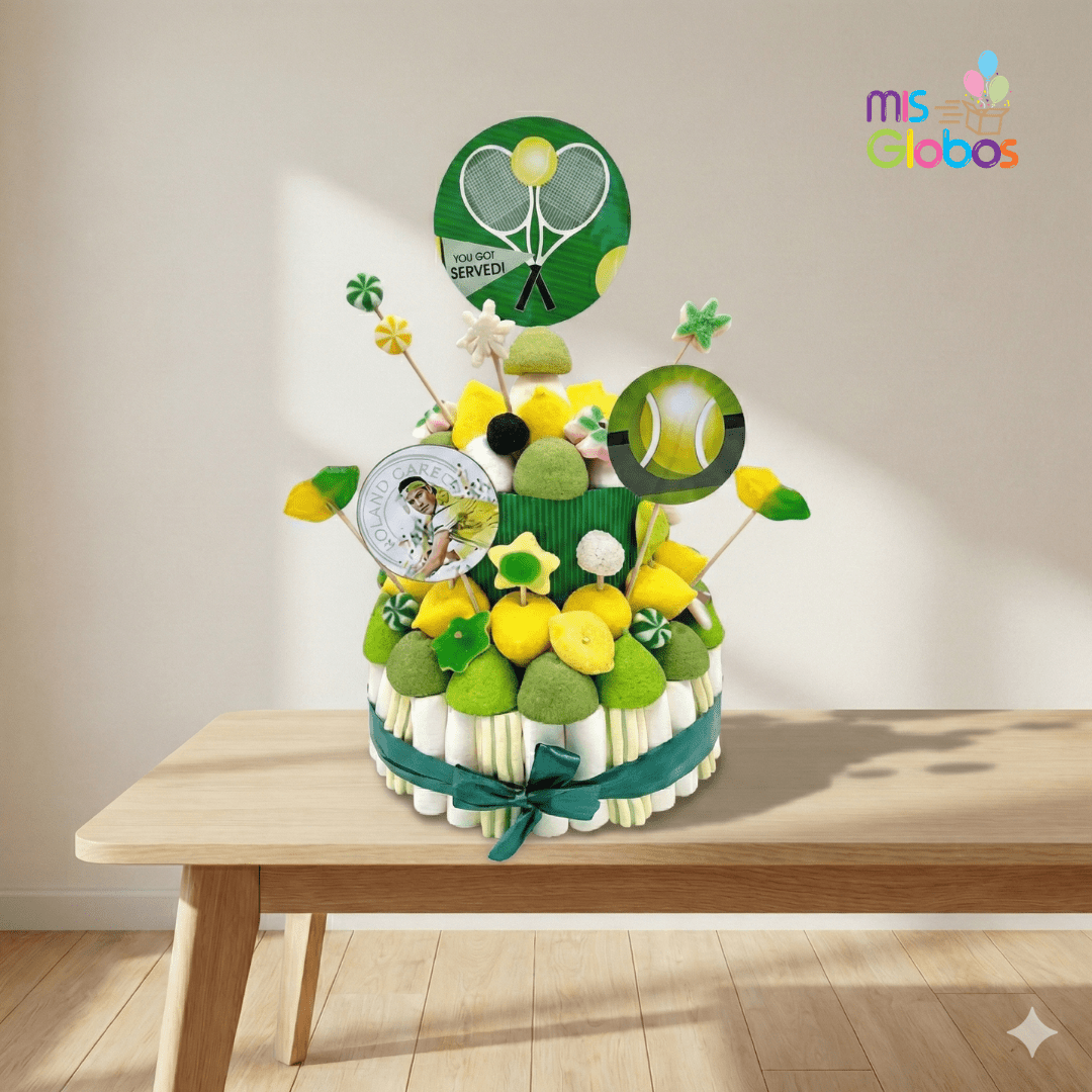Tarta de chuches Tenis - Mis Globos