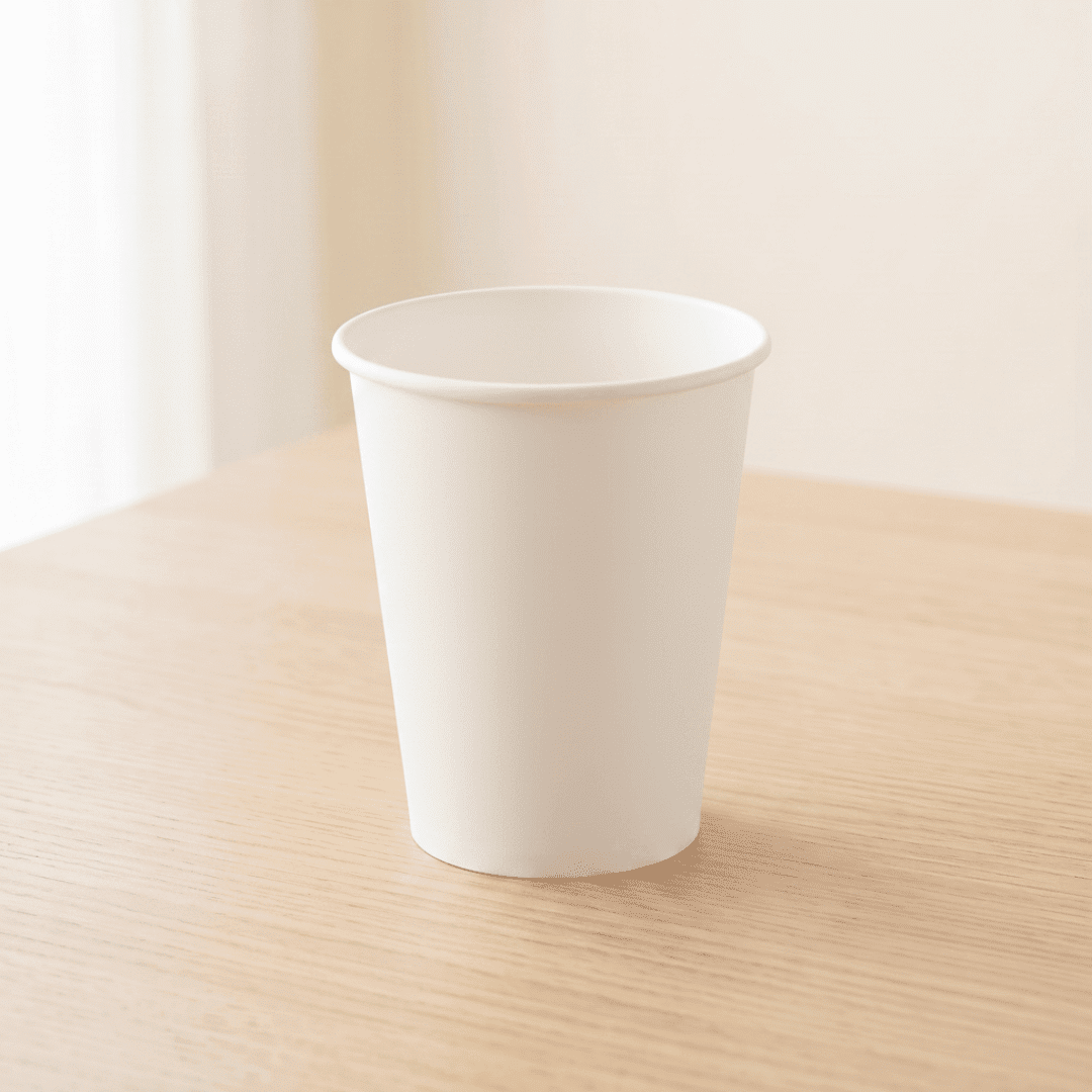 Vasos de cartón blanco 210 ml | 8 unidades