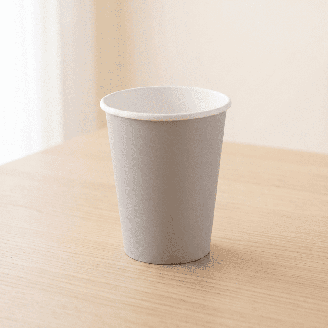Vasos de cartón plata 210 ml | 8 unidades
