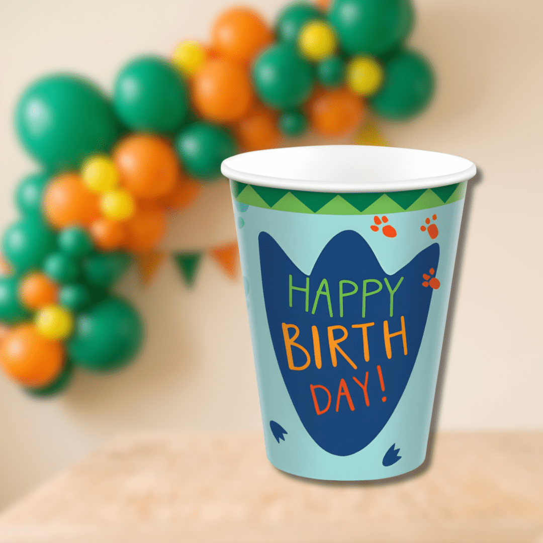 Vasos Dinosaurios 250 ml | 8 unidades