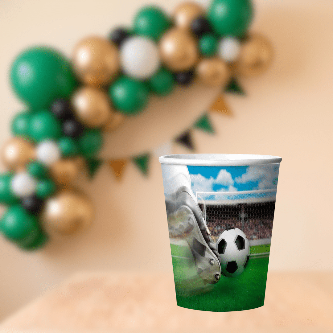 Vasos Fútbol 200 ml | 8 unidades