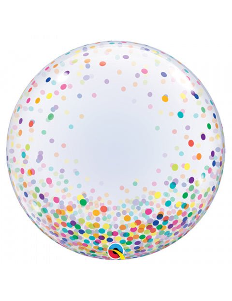 Decoburbuja de 60 Cm. confetti colores.