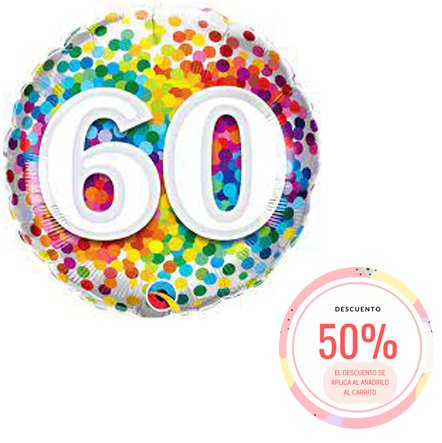 Globo Confetti 60 Años