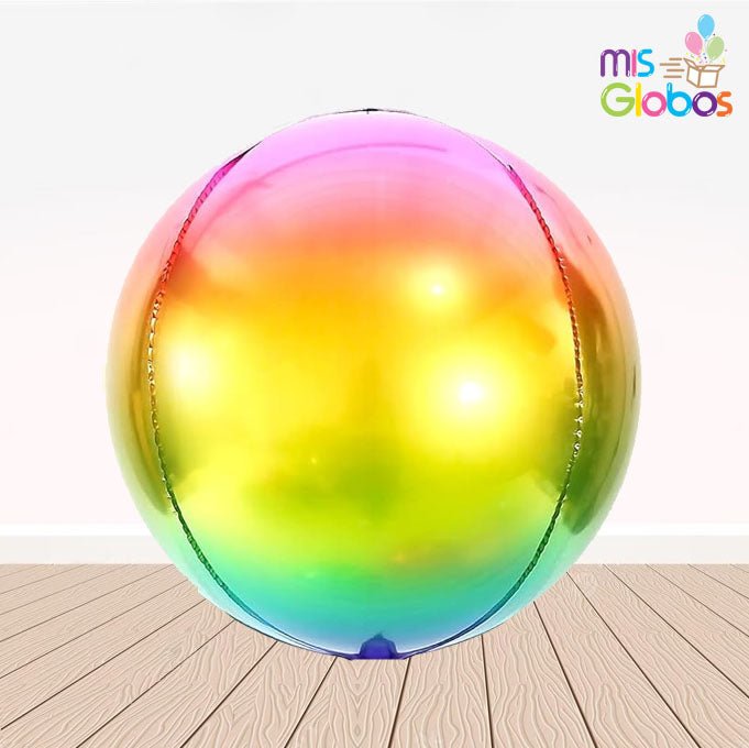 Globo forma esfera arcoíris