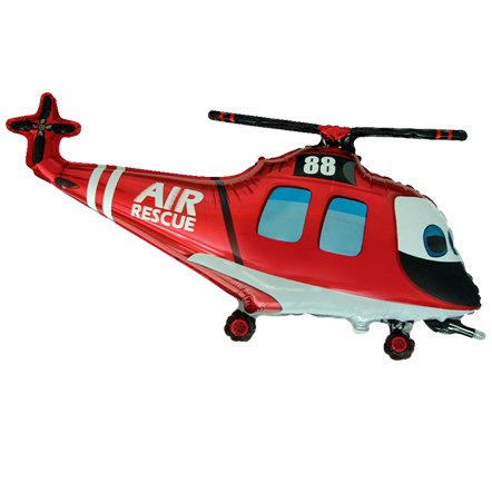 Globo forma Helicóptero de rescate