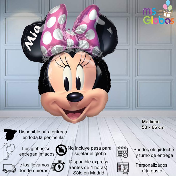 Globo superforma cabeza de Minnie