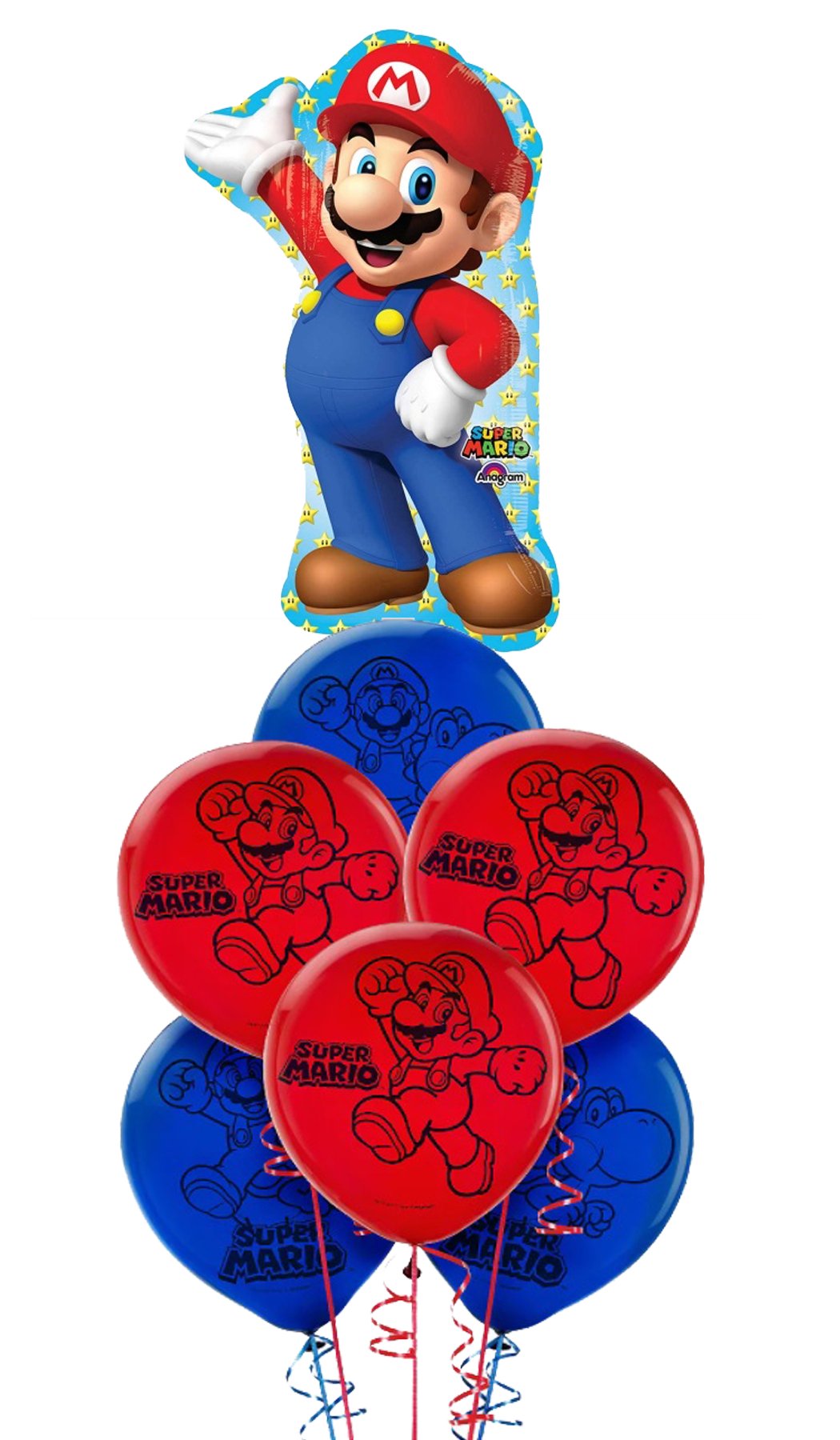 Ramo de Globos Super Mario Bros