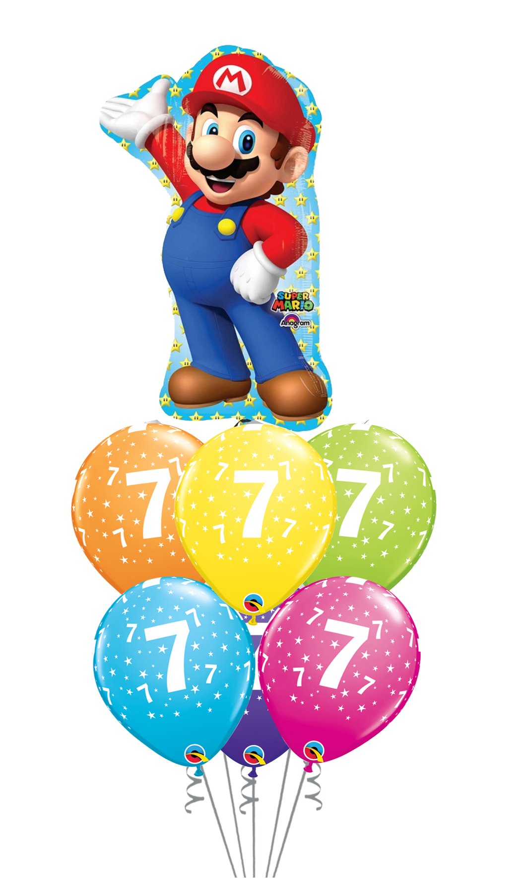 Mario Bros. Feliz Cumpleaños Globo 17″